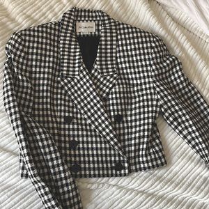 VTG Cropped Houndstooth Blazer 🖤